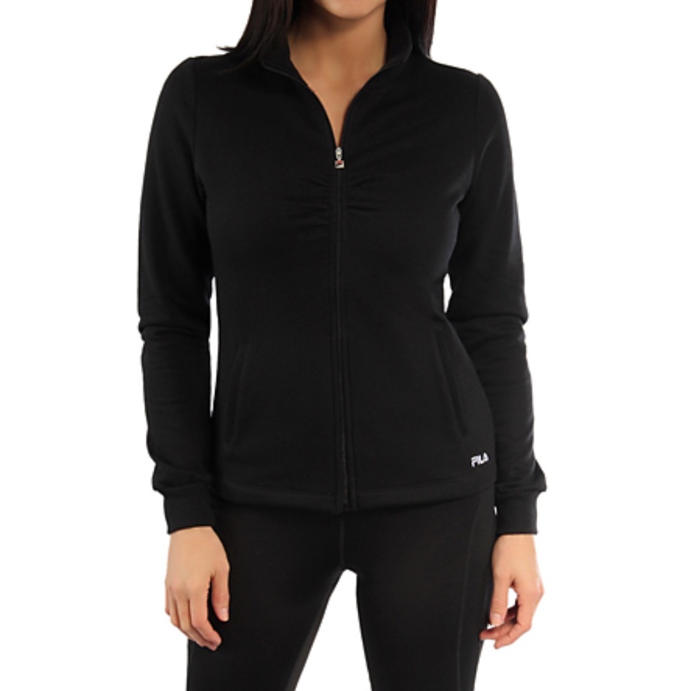 NWT Fila Women's Full Zip Cotton Jacket Black M